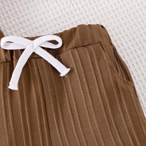 image for TOKIAGO Clothes For Boys 2-3 Years Toddler Baby Ribbed Button-Down Sho