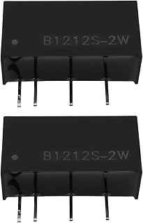Create idea 2 Stück B1212S-2W 4-poliges Isoliertes Leistungsmodul-Relais 20 X 14 Mm für die Heimautomatisierung Industrieller Steuerwiderstand Schwarz