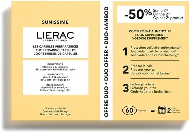 Sunissime The Preparing Capsules Duo 60Caps Salud y Cuidado Personal