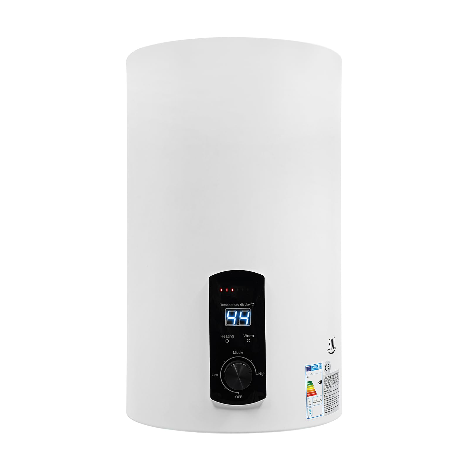 Calentador de agua con tanque de 2000 W con funda de hierro (capacidad del tanque 30 l) para cocinas, baños, bares, restaurantes, hoteles, peluquerías