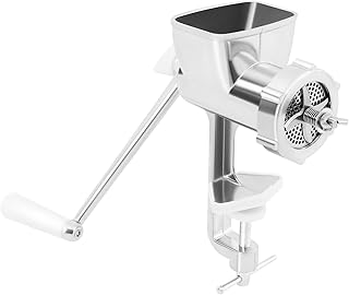 Manual Pellet Machine, Portable Animal Feed Pellet Maker with 5 Die Plates, Stainless Steel Household Animal Feed Mill, Pet Food Granulator for Home, Pet Store, Zoo