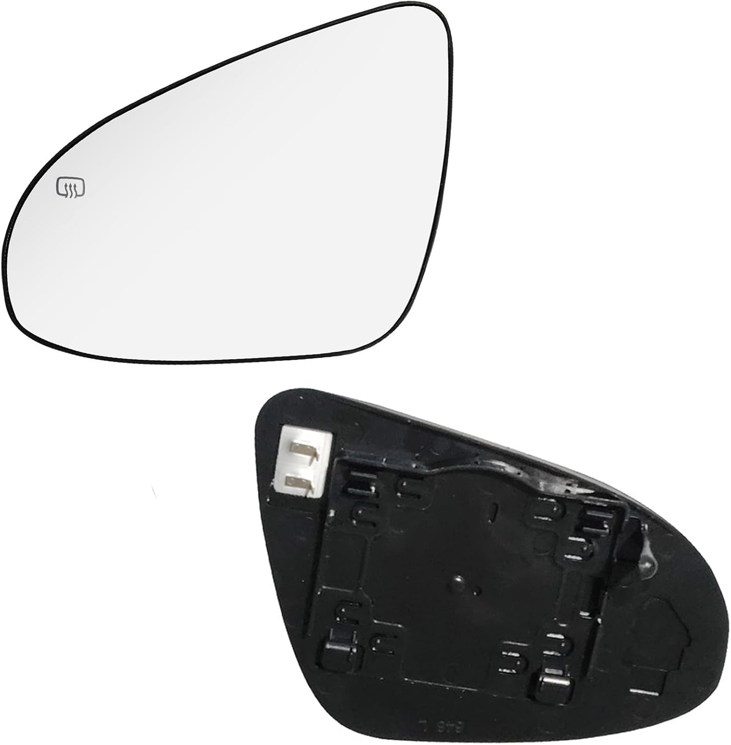 Compatible With Toyota Camry 2007 2008 2009 2010 2011, Passenger Right Side Mirror Glass, Heated Convex Side Rearview Mirror with Backing Plate