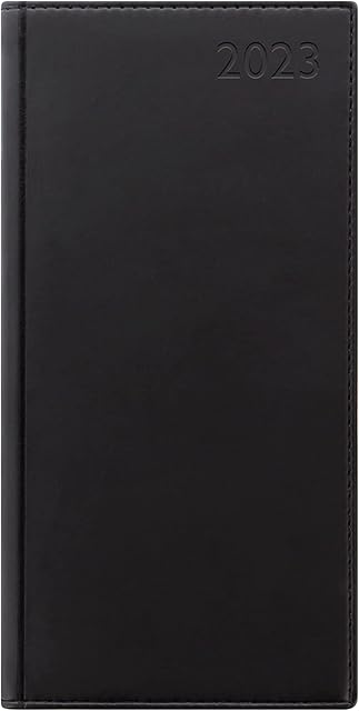 Letts Verona Slim week to view 2023 diary - black