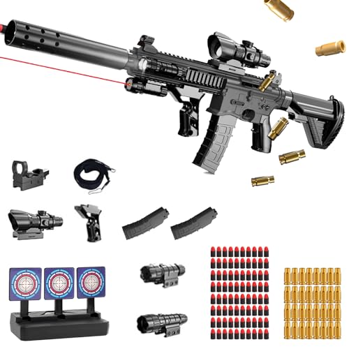 Pistola de Juguete,Pistola de Espuma Blaster,Juguete Pistola,Juguete de Espuma Suave,EVA Juguetes de Tiro de Blanda,para Jugar al Aire Libre,Regalos de Cumpleaños para 14 +