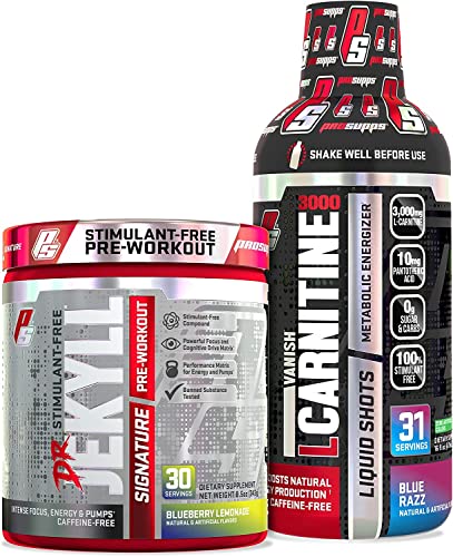 Prosupps Dr. Jekyll Signature Blueberry Lemonade And L-Carnitine 3000 Blue Razz Bundle #TOP24