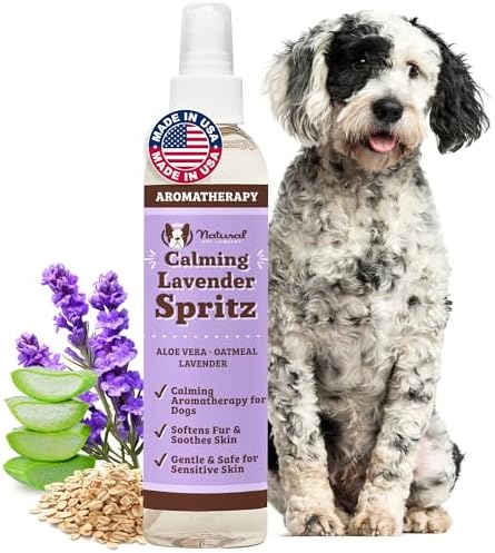 Natural Dog Company Calming Lavender Spritz 8 oz – Hypoallergenic...