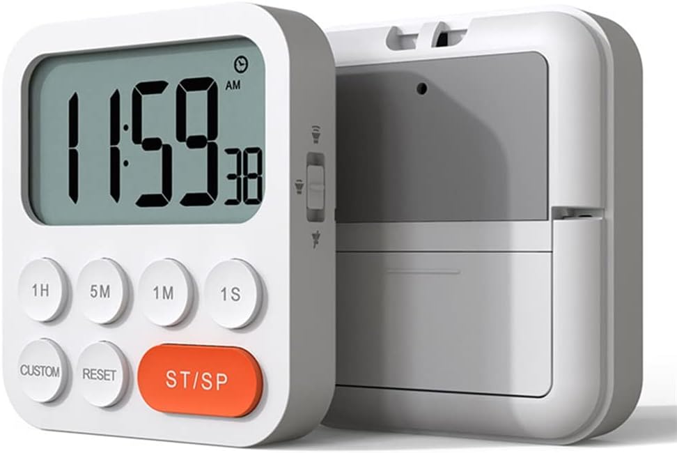 Kitchen Tool Desktop Digital Timer Countdown Home ABS Magnetic Portable Alarm Clock