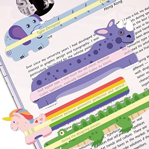 Paperkiddo Guided Reading Strips, Animal Highlight Bookmarks Help With Reduce Visual Stress - Reading Tracking Rulers For Children, Teachers, And Dyslexics People #TOP4