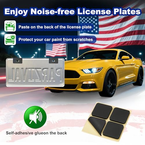 Image of American Flag License Plate Frame 2 Pack Patriotic Plate Holder