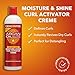 Creme of Nature Moisture & Shine Curl Activator Creme, Defines & Smooths Curls, Anti-Frizz, Hydrating Formula with Argan Oil from Morocco, 12 oz