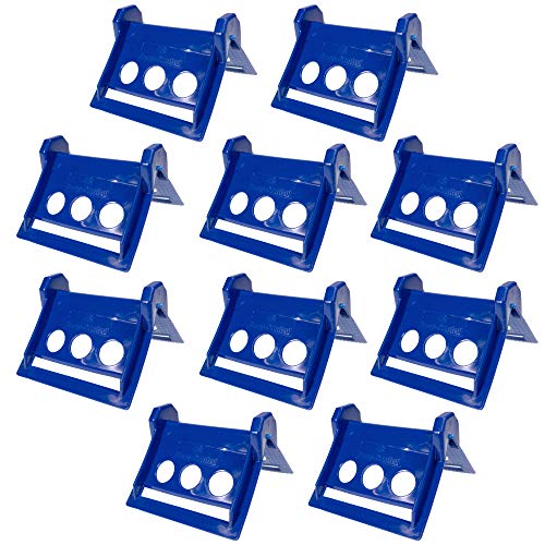 US Cargo Control Blue Plastic Corner Protector - Use with Up to 4 Inch Wide Webbing to Protect Cargo and Straps - Prevent Damage to Cargo Edges and Webbing to Extend The Life of Your Straps - 10 Pack