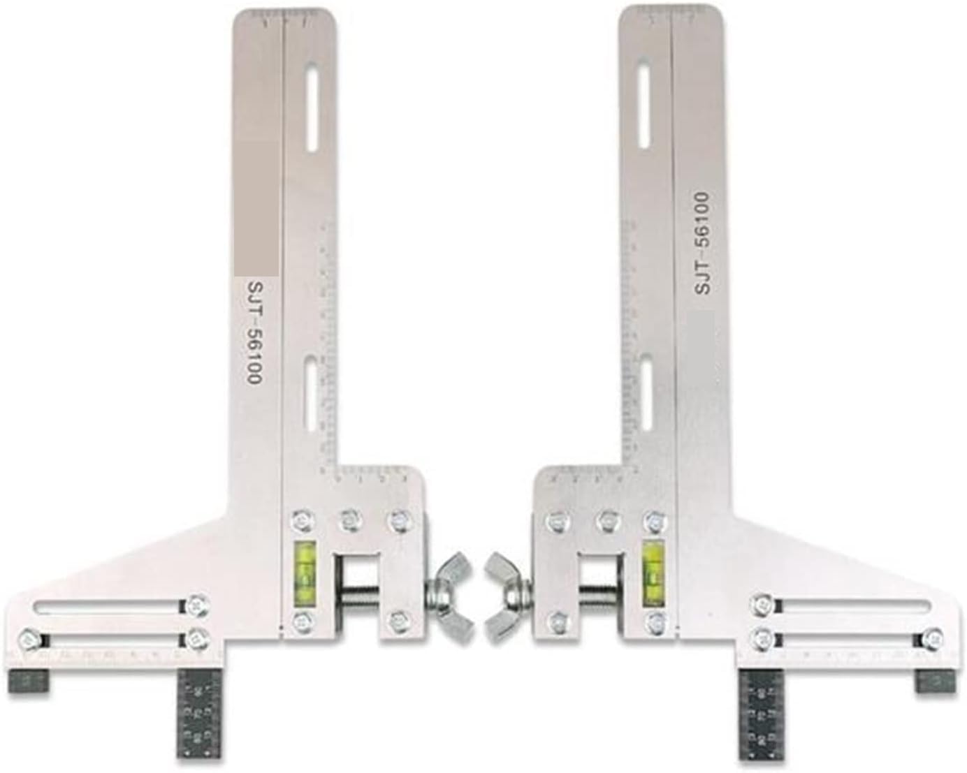 1set Righello Guida Scartamento Binario Ascensore, Righello Guida Ascensore Righello di Posizionamento della Guida Righello Guida del Consiglio Scolastico, Stainless Steel