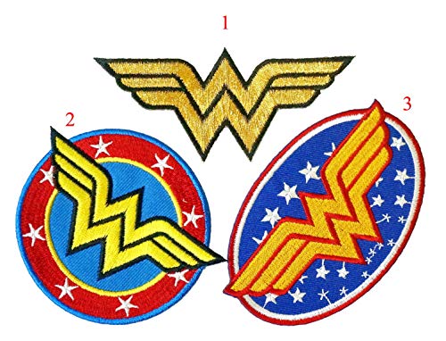 Set Of 3 Wonder Woman Embroidered Iron On Patch Logo Superhero #TOP1