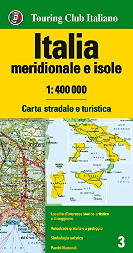 Italy South + Isles TCI#3 1:400K (Italian Edition)