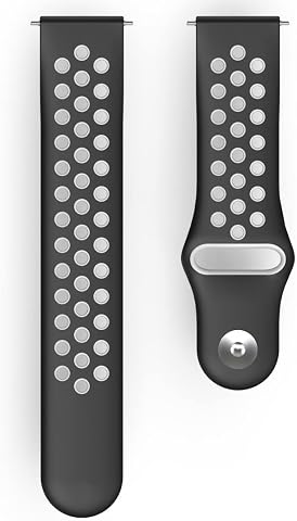 Hama Cinturino sportivo per Fitbit Versa 2/Versa (Lite), nero/grigio, Classico