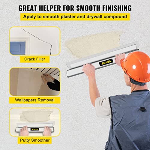 VEVOR Skimming Blade,40 inch Smoothing Knife, European Stainless Steel Construction Knife, Aluminum Blade Profile Smoothing Knockdown Spatula for Gyprock/Drywall/Wall-Board by VEVOR - Image 2