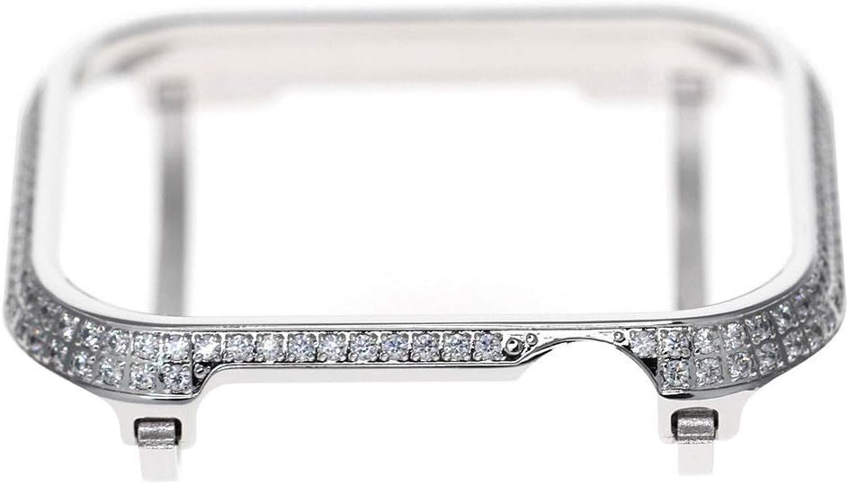 70% оƒƒ Dіѕсоunt HJINVIGOUR Handwork Inlaid Luxury Bling Rhinestone Diamond Bumper Bezel Crystal Case Compatible Apple Watch Series 4 Series 5 (Platinum, 44mm)
