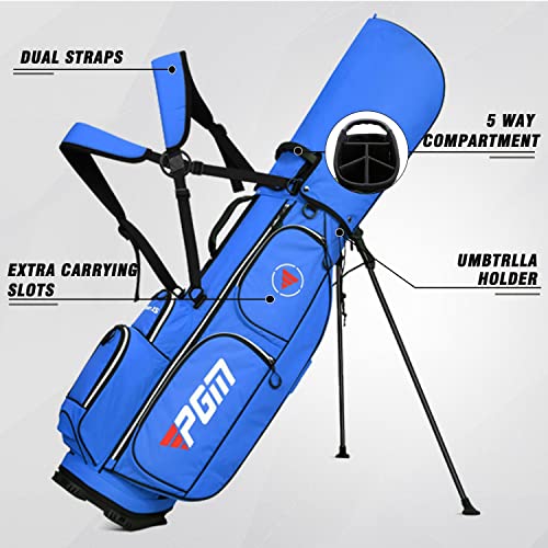 Pgm Golf Bags,Golf Stand Bag With 5 Way Divider,Lightweight Golf Bag With Strap And Stand,Waterproof Durable Golf Bag For Men & For Women,Portable Golf Club Cart Bags Updated Golf Bags #TOP5