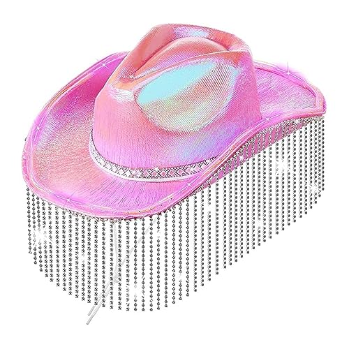 Chapeau de cowboy LED pour festival d'été et soirée western