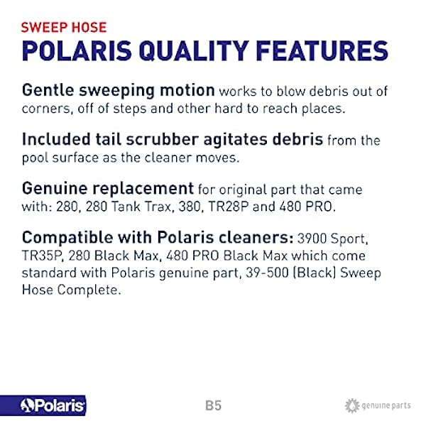 Zodiac B5 - Manguera de Barrido de Repuesto