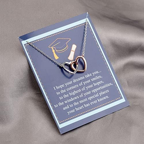 BNQL Graduation Necklace College Graduation Gifts for Her 2022 High School Graduation Jewelry Necklace Inspirational Gift for Graduates Student