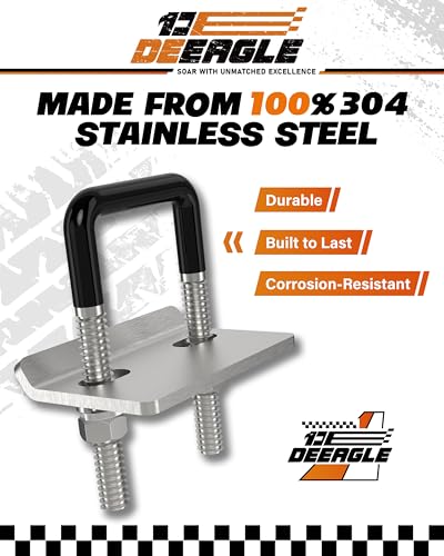 Image of DEEAGLE Stainless Steel 304 Hitch Tightener Anti Rattle Stabilizer for 1.25 inch to 2 inch Trailer Hitches Reduce Movement On Hitch Mount Cargo Carrier Bike Rack Boat, RV Trailer Accessories, Sliver