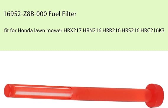 GCV 160 Fuel Filter Air Filter for Honda GCV160 GCV170 GCV190 GCV200 GC160 GC190 Engine 17211-Z8B-901 Air Filter 16952-Z8B-000 Fuel Filter Parts for Honda HRX217 HRN216 HRR216 Lawn Mower