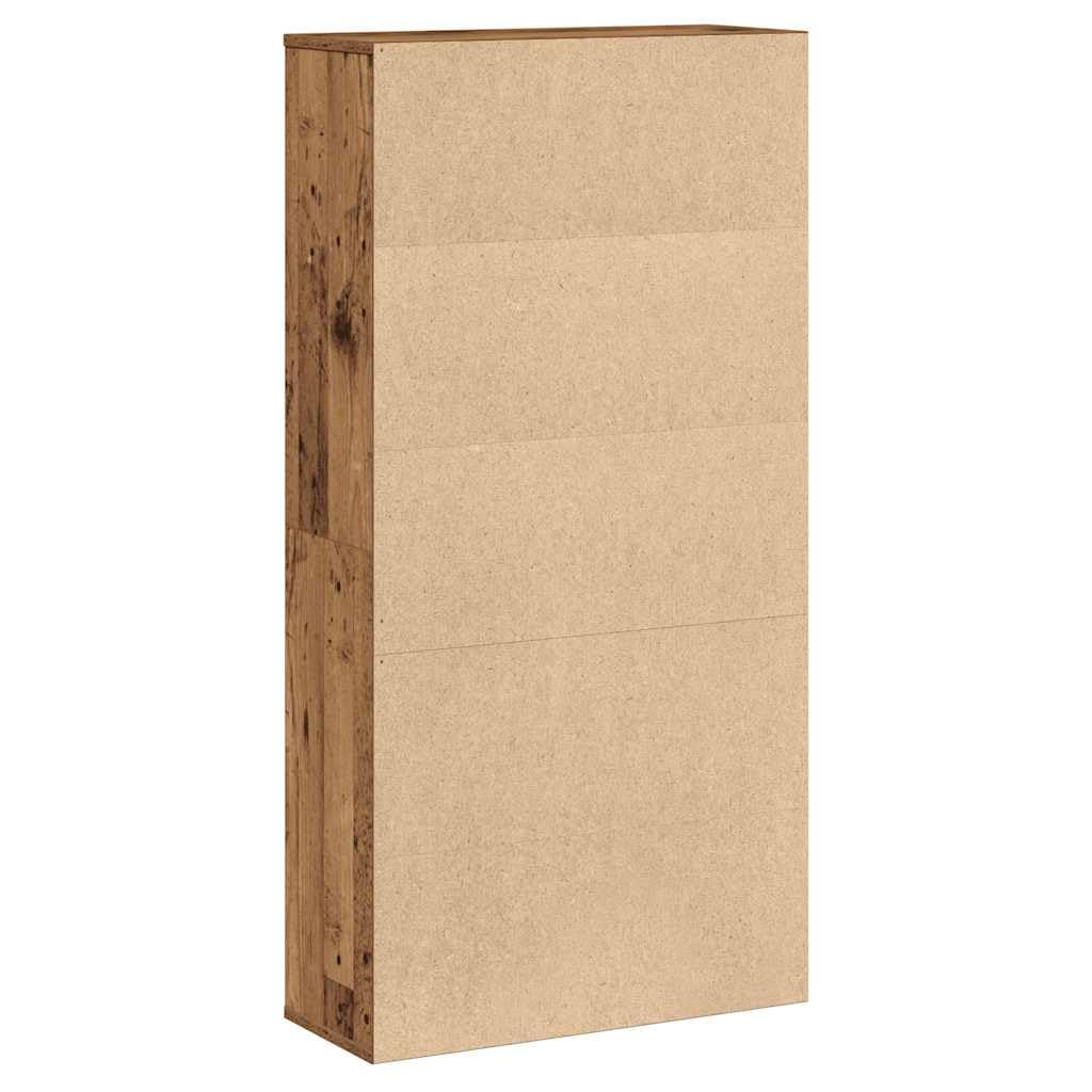 Generisch Bücherregal Altholz-Optik 60x24x120 cm Holzwerkstoff,Möbel,Regalsysteme,Bücherregale Bücherschränke-860425