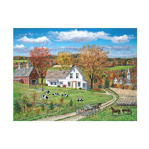 Trademark Fine Art Canvas Wall Art - Bob Fair 'Autumn Colors' Wall Art for Living Room, Bedroom, or Office Décor 24 x 18 Inches