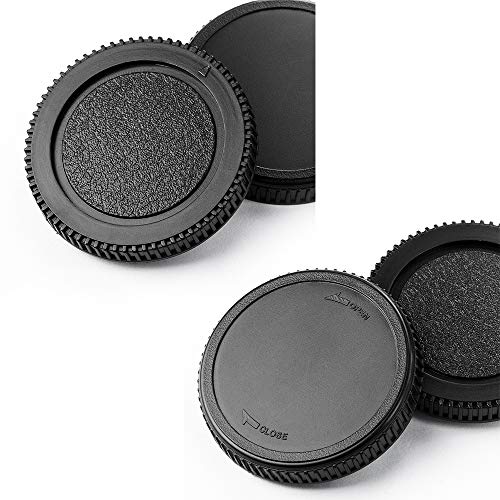 Micro 4/3 Body Cap And Lens Rear Cap Cover Replacement Set For Olympus/Panasonic M4/3 Cameras And Lens,2 Sets #TOP2