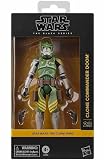 Star Wars The Black Series Clone Commander Doom, Star Wars: The Clone Wars Collectible Action Figure, 6 in