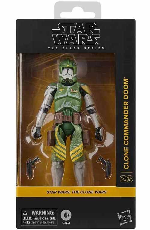 Star Wars The Black Series Clone Commander Doom Star Wars The Clone Wars Collectible Figure 6 in