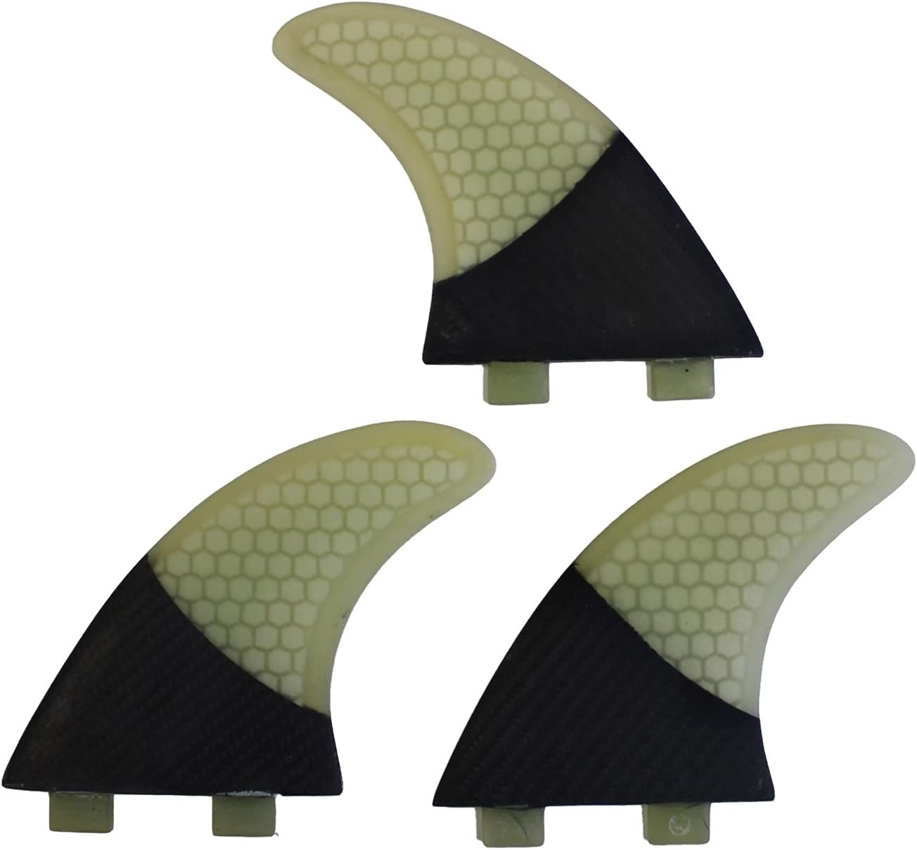 Surfing Fins Multi-Color Surf Tail Fin Carbon and Honeycomb Thruster 3pcs/Set Surfboard Tail Rudder