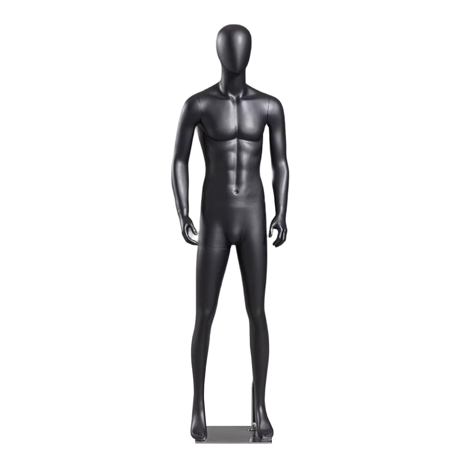 Männliche Schaufensterpuppe, abnehmbare Taille und Arme, Edelstahl-Basis für Einzelhandel Kleidung Display