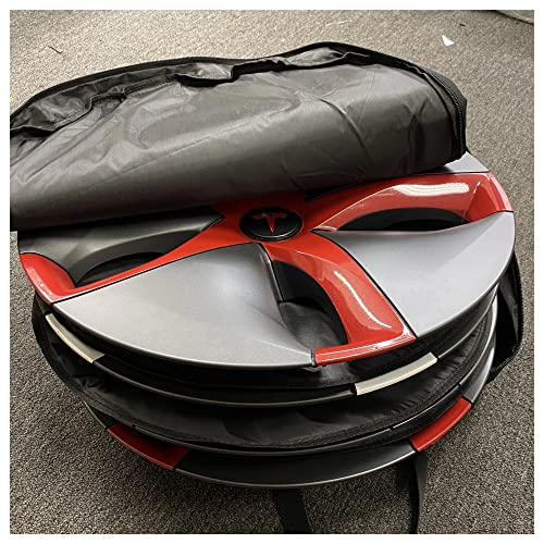 XIAO FAN Compatible With Tesla Hubcaps Bag Oxford Wheel Cover Storage Bag Compatible With Model 3 20