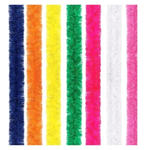 Boas de plumas para fiesta de té y bufandas de boda coloridas de 5 unidades