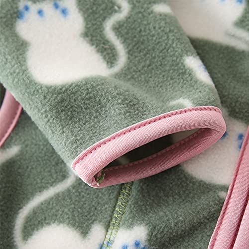 Beivslley Toddler Baby Boy Girls Polar Fleece Jacket Coats Kids Warm Full-Zip Outerwear For Spring Autumn Winter,Green,4-5T #TOP3
