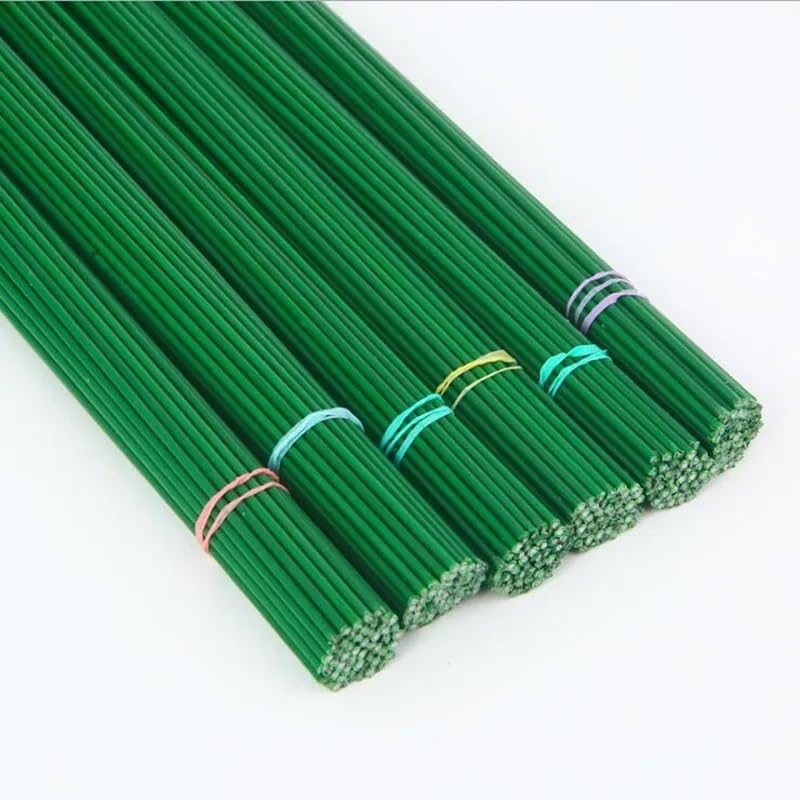 Floral Stem Wire 50PC 2mm 40cm Paper Covered Artificial Branches Twigs Iron Wire For Nylon Flower Accessory Silk Flower Material Bouquet Craft Decor 263 (Size : 40cm 2mm)