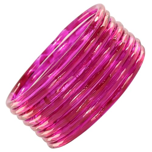 Image of ZULKA Designer Plain Glossy Glass Kada Set For Women & Girls With Diamond Cut Design | Fancy Designer Glass Bangles | Traditional Chudi | Kanch Ki Churi | Stylish Glass Kada For Wedding - Set Of 8