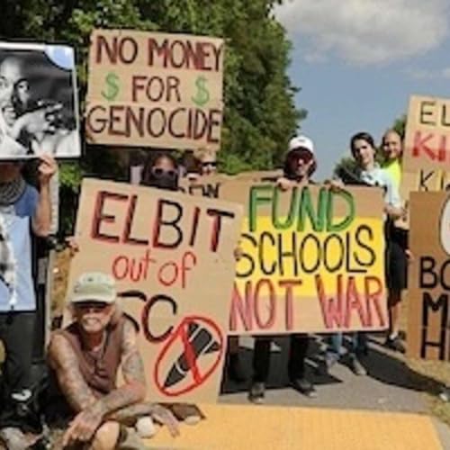 South Carolina Activists Protest Israeli Arms Maker, Oppose Gaza Genocide and Costly State Tax Breaks