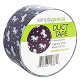 Simply Genius (Single Roll) Patterned Duct Tape Roll Craft Supplies for Kids Adults Colored Duct...