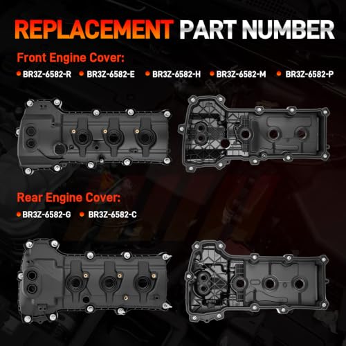 Left & Right Engine Valve Cover Kit with Gaskets & Bolts by GDUKOP - Used condition - Image 3