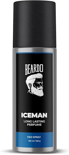 Beardo ICEMAN Body Spray for Men | Long Lasting Deodorant | Fragrance Body Spray | Amber Woody, Aromatic Fresh | Gift for ...