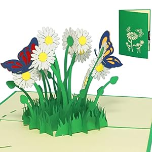 LIN 17554, POP – UP Karten, POP UP Karten Geburtstag, Pop Up Karte Blume, Pop Up Geburtstagskarte, 3D Grußkarten…