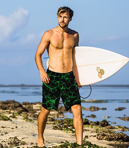 Fanient Men Beach Shorts Summer Swimming Trunks Blue Smoke Graphic Boardshorts Swimwear Drawstring Bathing Suits Xl #TOP3