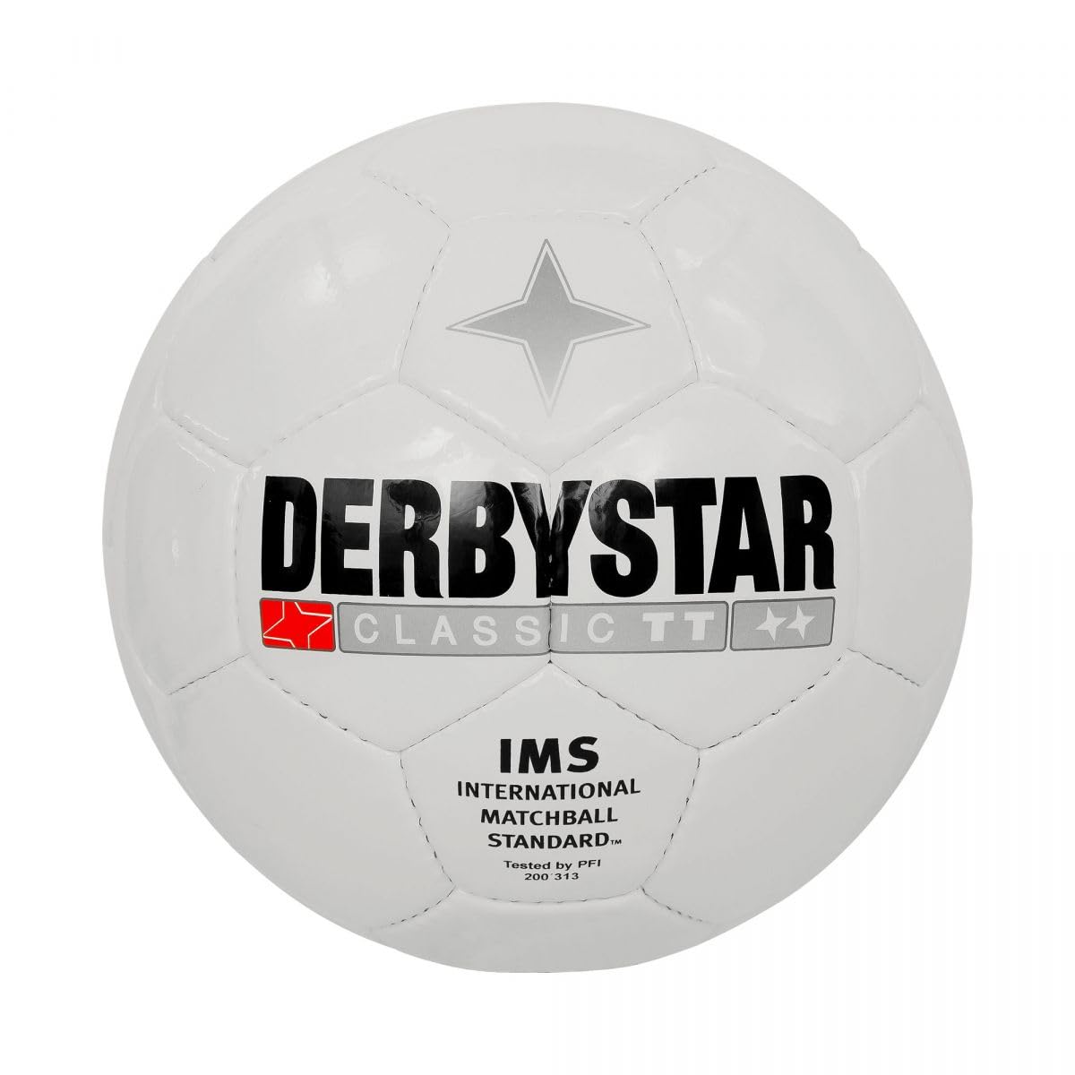 Derbystar Fußball - Klassisch (Größe 3-4) - Mehrere Farben - Trainings- und Spielball für Fußball - Strapazierfähiges PU-Material - Hohe Sichtbarkeit - No Colour - Maat 4