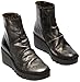 FLY LONDON Women's BAAN538FLY Fashion Boot, Silver Black, 10