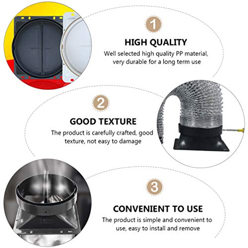 Lurrose 2 Pcs Exaustores de Cozinha De Plástico Válvula Anti Odor de Cozinha Gama Pipe Anti Cheiro d