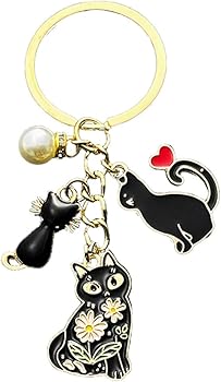XIAHIOPT Keyring, Fashionable Cat Pet Keyring Accessory
