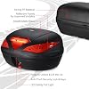 Yescom AHR 48L Motorcycle Top Case with Light Universal Tour Tail Box Scooter Trunk